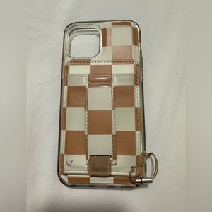Checkered Walli Case with removable wallet iPhone 12 Pro